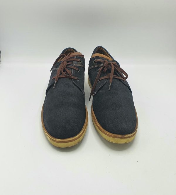 Pantofi barbati Fretz 44 , piele intoarsa , negru - imagine 3