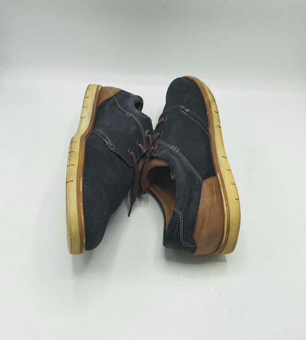 Pantofi barbati Fretz 44 , piele intoarsa , negru - imagine 4