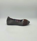 Balerini dama Boc 39 , imitatie de piele , gri maro