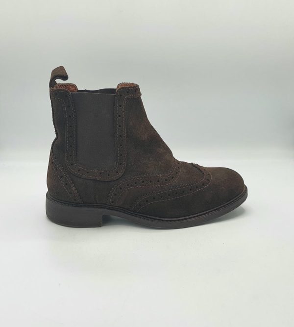 Botine dama Marc O'Polo 39 , piele intoarsa , maro - imagine 1