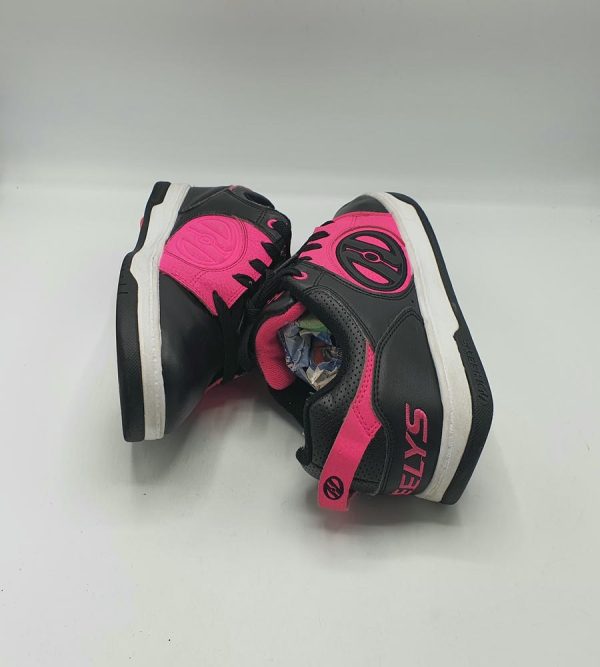 Adidasi dama Heelys 38 , imitatie de piele , negru roz - imagine 4