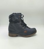 Ghete dama Rieke 38 , imitatie de piele , albastru