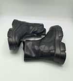 Botine dama Kisser , imitatie piele , negru , imblanite - imagine 4
