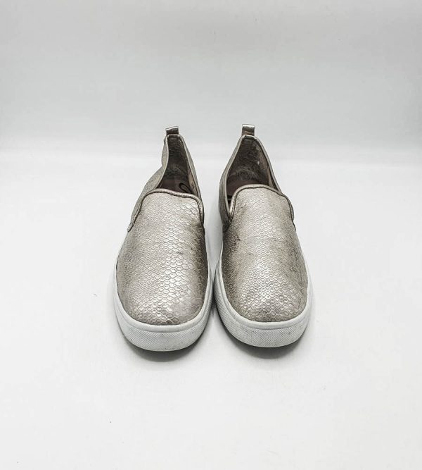 Espadrile dama H&M imitatie de piele , gri - imagine 3