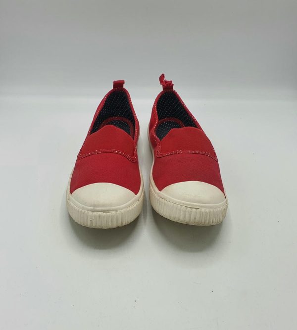 Espadrile dama White Stuff 39 , material textil, rosu alb - imagine 3