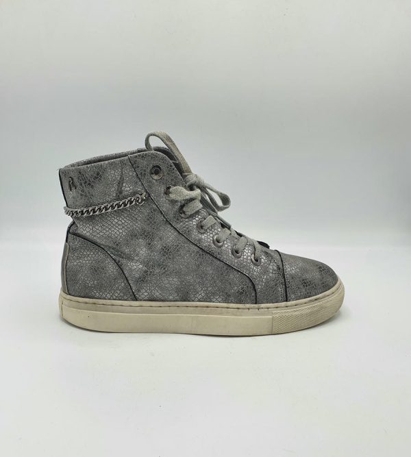 Ghete dama Replay 41 , imitatie de piele , gri - imagine 1