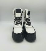 Ghete dama Sergio Todzi  39 , imitatie de piele , alb negru , imblanite - imagine 3