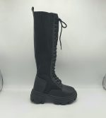 Cizme dama Bosido  40 material textil  , imitatie de piele , negru
