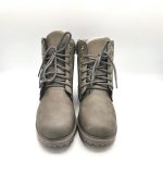 Ghete dama 40 , imitatie de piele , gri - imagine 3