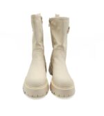 Cizme dama Studio London 41 , imitatie de piele , crem - imagine 3