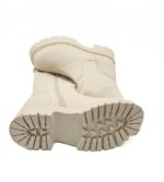 Cizme dama Studio London 41 , imitatie de piele , crem - imagine 4