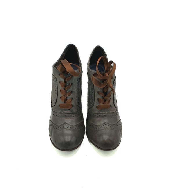 Botine dama Replay 39 , piele , gri - imagine 3