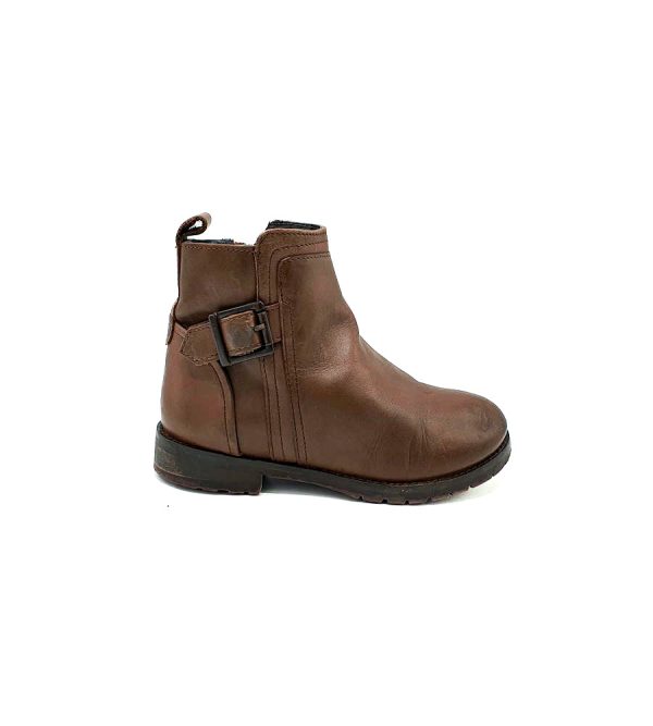 Ghete copii Next 30.5 , piele , maro - imagine 1