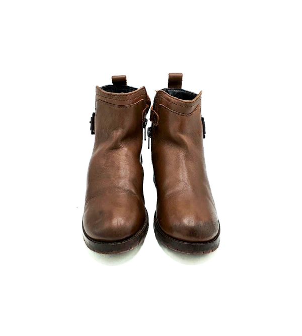 Ghete copii Next 30.5 , piele , maro - imagine 3