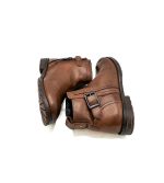 Ghete copii Next 30.5 , piele , maro - imagine 4