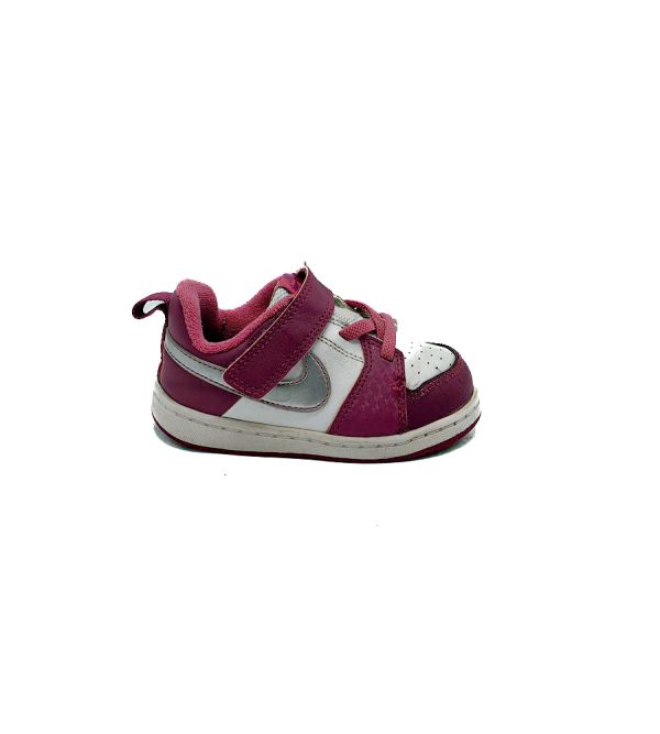 Adidasi copii Nike 23.5 , imitatie piele , mov alb - imagine 1