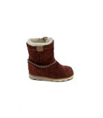 Cizme copii Clarks 24 , piele intoarsa , maro