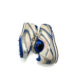 Adidasi dama Kalenji 40 , imitatie de piele , material textil , alb gri albastru , atlestism - imagine 4