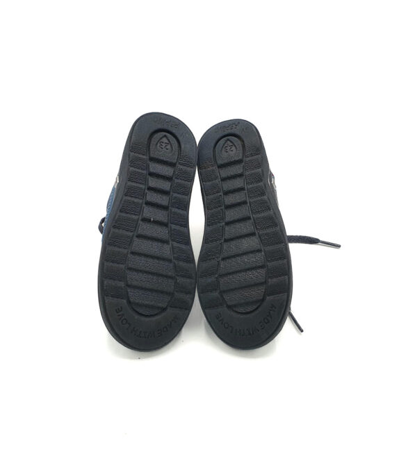 Ghete copii Pepino 23 , piele intoarsa , material textil , albastru - imagine 3