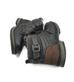 Ghete barbati Landrover 43 , imitatie de piele , negru maro - imagine 4
