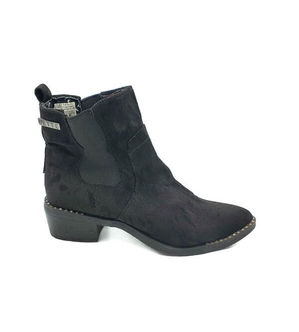 Botine dama Jette 40 , material textil , negru - imagine 1
