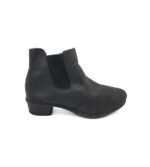 Botine dama Rieker 41 , imitatie de piele , negru