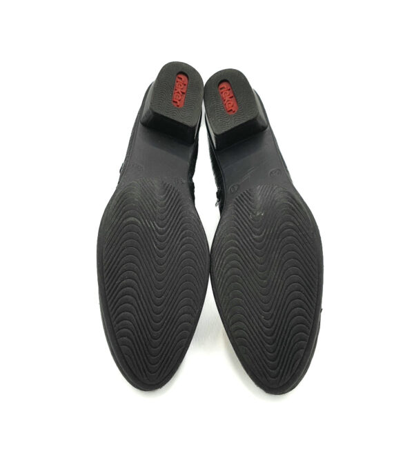 Botine dama Rieker 41 , imitatie de piele , negru - imagine 5