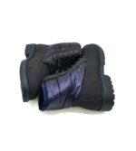 Ghete dama Franco Banetti imitatie de piele , material textil, imblanite , negru albastru - imagine 4