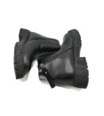 Ghete dama Franco Banetti imitatie de piele , negru , imblanite - imagine 4