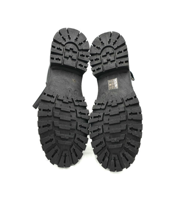 Ghete  dama Franco Banetti imitatie de piele , negru , imblanite - imagine 5