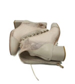Cizme dama My♥U imitatie de piele , material textil , crem - imagine 4