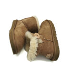 Cizme dama Ugg 37 piele intoarsa , maro , imblanite - imagine 4