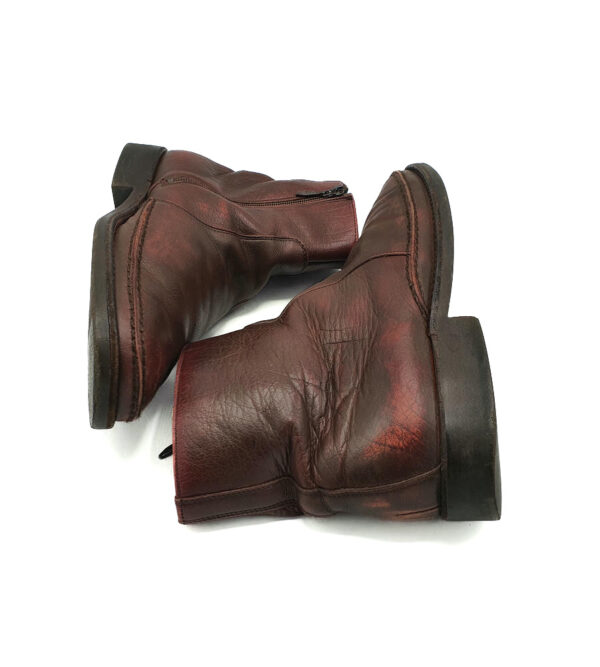 Cizme barbati Manz 41 , piele , maro , imblanite - imagine 5