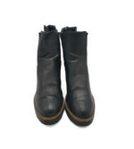 Botine dama 38 imitatie de piele , negru - imagine 3