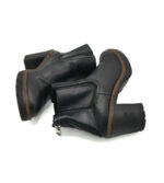 Botine dama 38 imitatie de piele , negru - imagine 4
