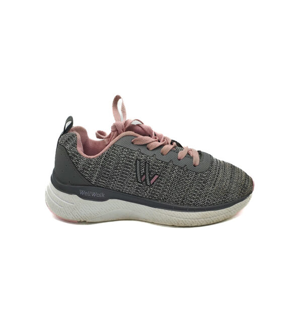 Adidasi dama Wellwalk 37 , material textil , gri roz - imagine 1