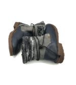 Ghete dama Paco 38 , material textil , albastru gri - imagine 4