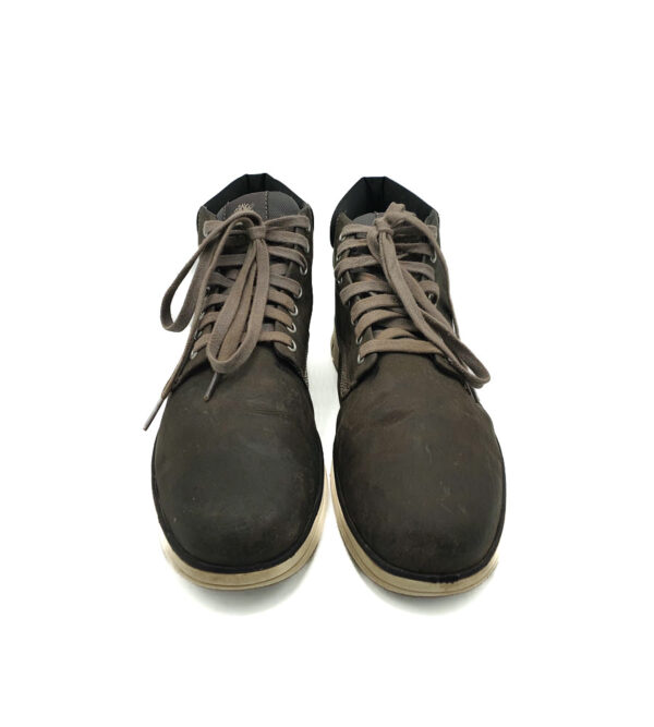 Ghete barbati   Timberland 45.5 piele , gri negru - imagine 3