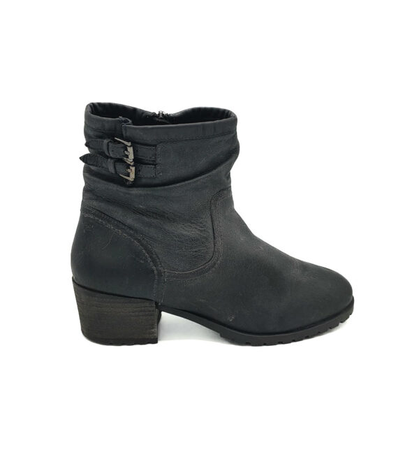 Botine dama 41 piele , negru - imagine 1