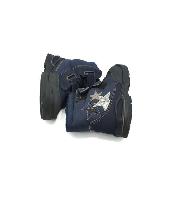 Ghete dama Pepino 24 , imitatie piele , material textil , bleumarin negru - imagine 4