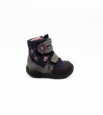 Ghete copii Pepino 22 , material textil , piele intoarsa , gri mov
