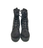 Botine dama Catwalk 40 , material textil , negru - imagine 3