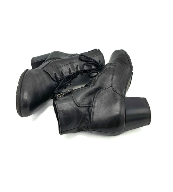 Botine dama Leone 40 piele ,  negru - imagine 4