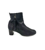 Botine dama Hassia 40 , piele , negru