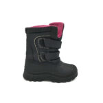 Cizme copii 30 , material textil , imitatie piele , alte materiale , negru roz