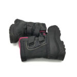 Cizme copii 30 , material textil , imitatie piele , alte materiale , negru roz - imagine 4