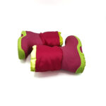 Cizme copii 25 , material textil , alte materiale , rosu verde , imblanite - imagine 4