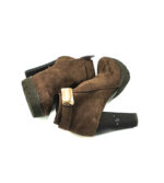 Botine dama 37 material textil , maro - imagine 4