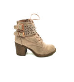Botine dama Catwalk 36 material textil , crem
