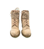 Botine dama Catwalk 36 material textil , crem - imagine 3
